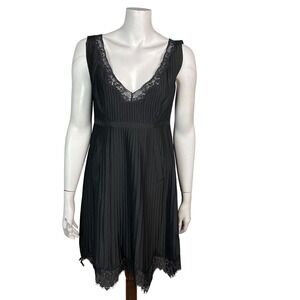 RED Valentino Babydoll Slip Dress Size 4 EU 44 Black Occasion Party 90s Grunge